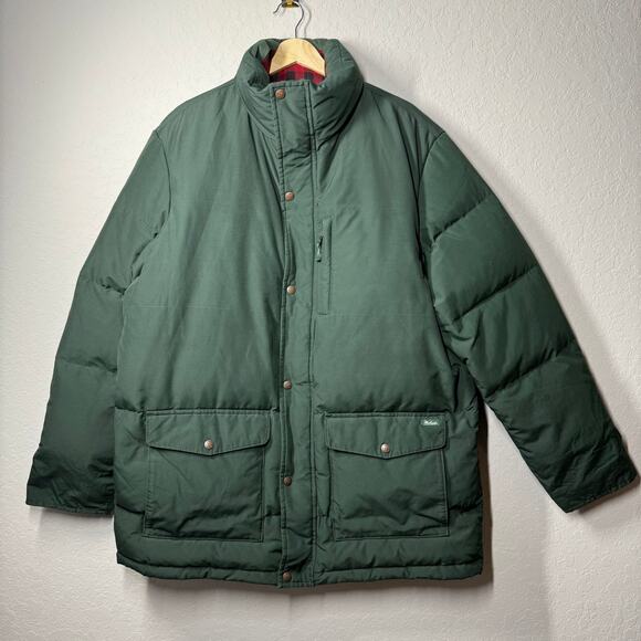 Vintage Men's Woolrich Puffer Quilted Coat with Buffalo Plain Lining Size XL - Picture 2 of 11